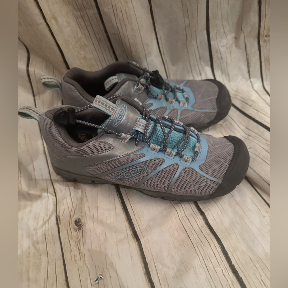 Keen Chandler 2 CNX Sneaker Shoe Kids US 3 Lace Lock Bungee Blue/Gray 1026497